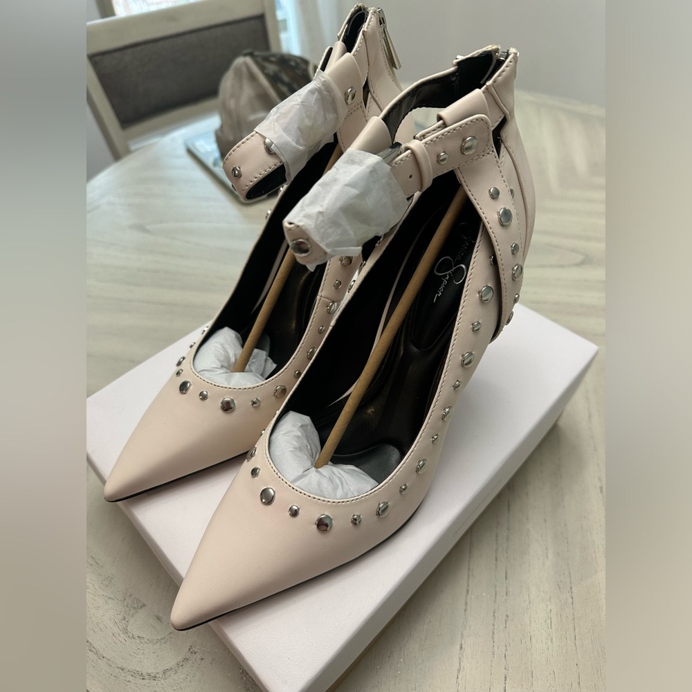 Jessica Simpson studded pumps